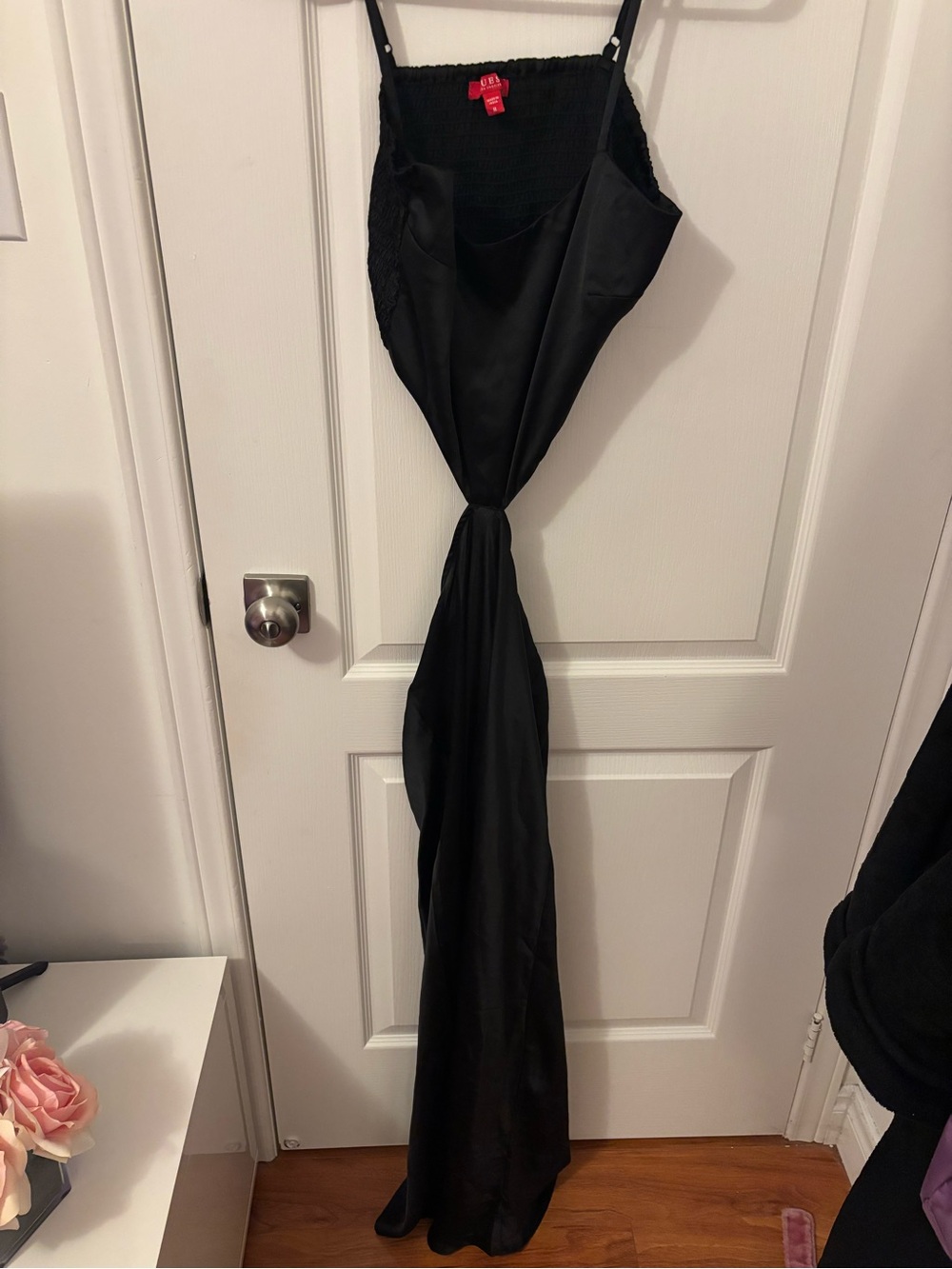 Guess Black Maxi Dress with Spaghetti Straps